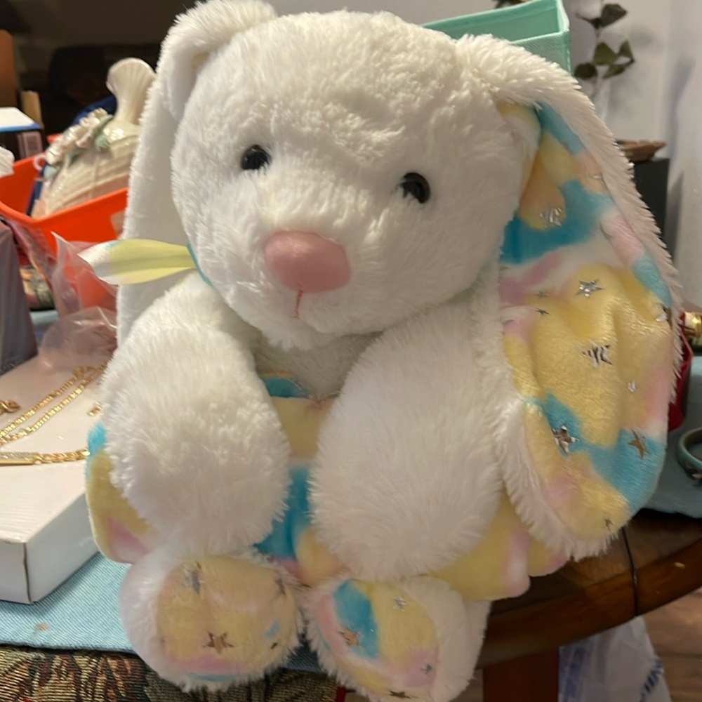 Plush 13” Bunny with Blanket